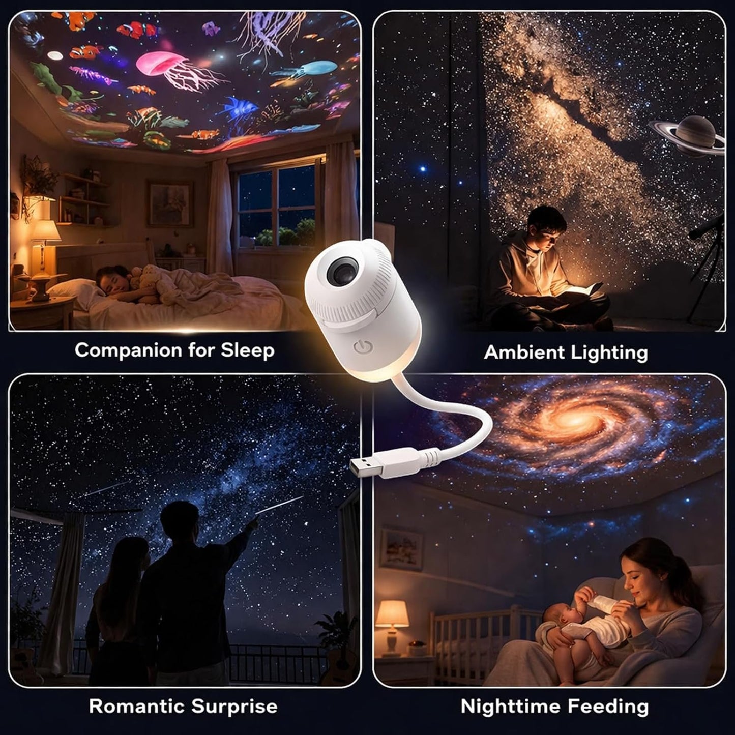 Starry Sky Night Light Projector