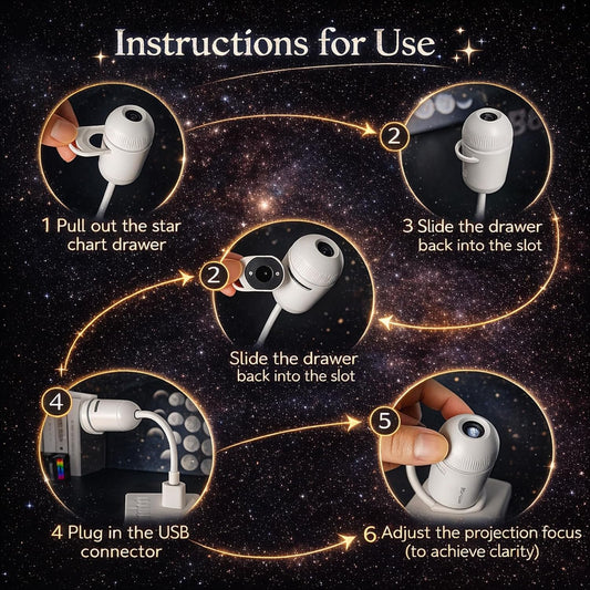 Starry Sky Night Light Projector
